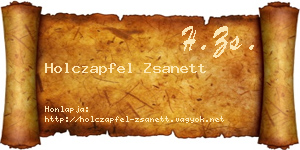 Holczapfel Zsanett névjegykártya